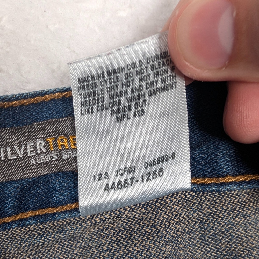 Vintage Levis SilverTab Carpenter Jeans Mens 36x30 Relaxed‎ Wide Leg Baggy Y2K - Picture 3 of 12